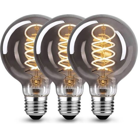 Ampoule LED Vintage E27 - BT37 - Blanc Chaud 220 V - Dimmable 1 % à 100 % - 6 W - Équivalent 60 W - 3 Pièces (1/5)