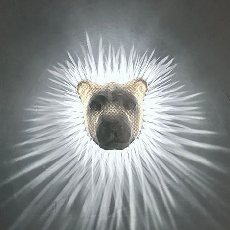 3D-Wandleuchte Löwe, Adler, Eule – Spezialeffekte – 3D-Adler-Wandlampe – Wanddekoration – Kunstlampe