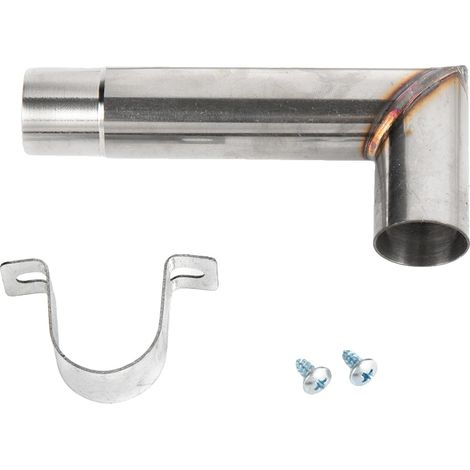 Tuyau d'échappement, 300 mm de longueur, 60 mm de diamètre, acier résistant à haute température, poids de 1,2 kg, compatible universel pour la plupart des chauffages de stationnement (1/4)