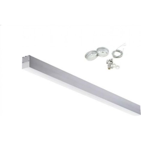 Plafoniera led da sospensione 24w incluso di cavo 4200k kit 4 pezzi (1/2)