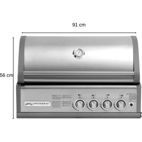 Crossray Heatstrip 50 MB Gasgrill Einbau 4 Brenner Grill Gas Garten Gartenkamin Kamin (1/5)