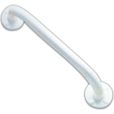 GODONNIER - Barre d'appui droite 30cm acier époxy blanc (1/8)