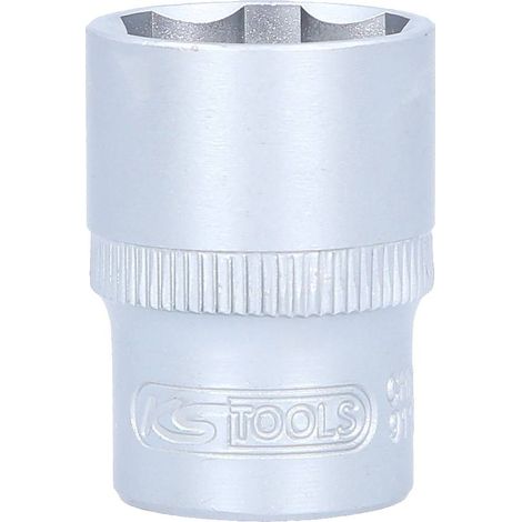 Kstools – Douille 1/2'' 21mm Chromemat – Acier chrome vanadium – Système FlankTraction pour réduction de l'usure – Longueur 42mm (1/4)