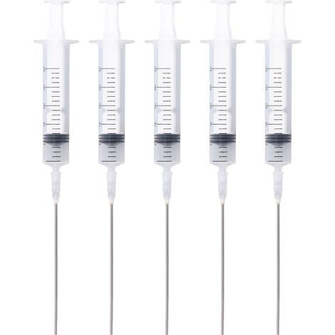 5 seringues de remplissage d'encre 10ml avec échelle pour cartouches d'imprimante (1/5)