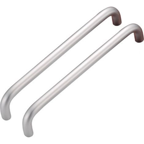 Maniglie per armadi da cucina, maniglie per porte da cucina, maniglie per armadi in acciaio inox opaco, maniglie per cassetti di mobili (96 mm) / nero e bianco / 2 pezzi (1/5)