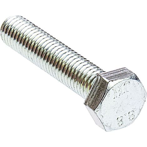 Vis à tête hexagonale, Acier Galvanisé et passivé, M8 x 40mm ( Prix pour Sachet de 50 )