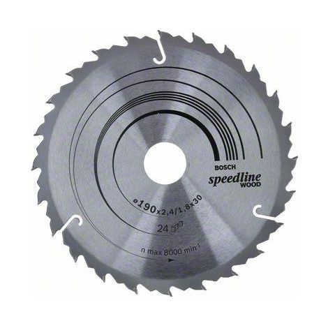 2608640801 - Lama per sega circolare Speedline Wood 190 x 30 x 2,4 mm, 24