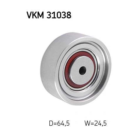Poulie renvoi/transmission, courroie trapézoïdale à nervures SKF VKM 31038 AUDI