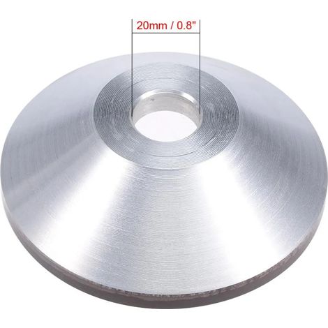 Meule diamantée en forme de coupelle 100x32x20mm grain 320 en alliage d'aluminium avec carbure (1/3)