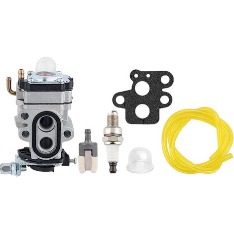 pour moteur de débroussailleuse T195S F195S, kit de pièces de rechange en métal avec joints pour réparation et entretien d'équipement électrique de jardin extérieur, gris, 6 (1/5)