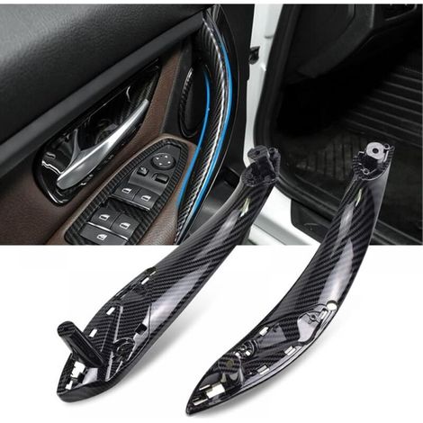 Kit di 2 maniglie per porte posteriori sinistra e destra per BMW Serie 3 F30 F31 F34 F80 (fibra di carbonio) (1/5)