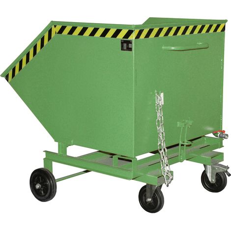 Bauer Späne-Kastenwagen SKW-ET 1000, lackiert, Resedagrün