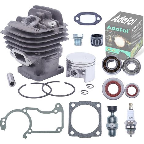 Adefol 44.7mm Big Bore Cylinder Piston Kit for Stihl MS260 026 Pro Chainsaw Replacement Parts with Gasket Set Spark Plug Cylinder Plug Decompression Valve Crankshaft Needle Bearing Oil Seal (1/5)
