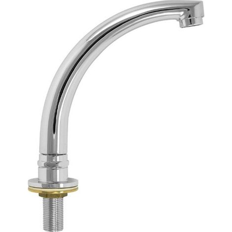 Bocca erogazione lavabo pesante snodabile cromata 200 mm 1/2” M Tecom (1/2)