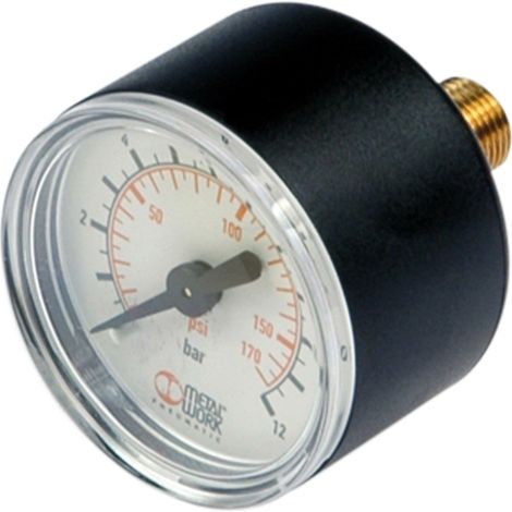 Riegler Manometer Metal Work, G 1/8 hinten, 0-4 bar, Ø 40