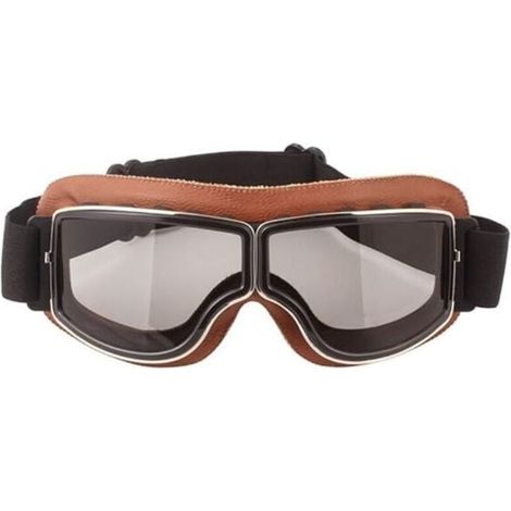 Lunettes de protection rétro pour moto - Anti-buée - Chaudes - Pour l'équitation, le VTT, le motocross (1/4)