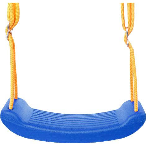 Balançoire Siège Antidérapant Boucle Réglable Corde Résistante à la Déchirure Enfant Siège de Balançoire Parc Extérieur Bleu (1/5)