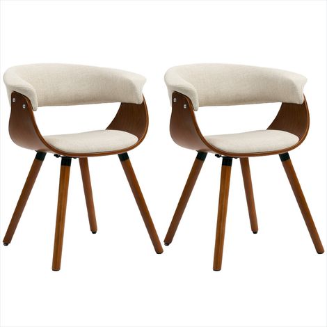 Banc de salle à manger Chaises de salle à manger beige dossier (1/5)