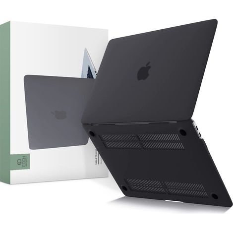 Custodia protettiva Tech-protect SmartShell per MacBook Air 13 (2018-2020) nera opaca. (1/5)