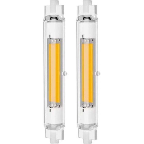 R7S 118 mm dimmbare LED-Lampe, 30 W (entspricht 100 W Halogen), warmweiß (3000 K), 2000 lm, flimmerfrei, 2er-Pack