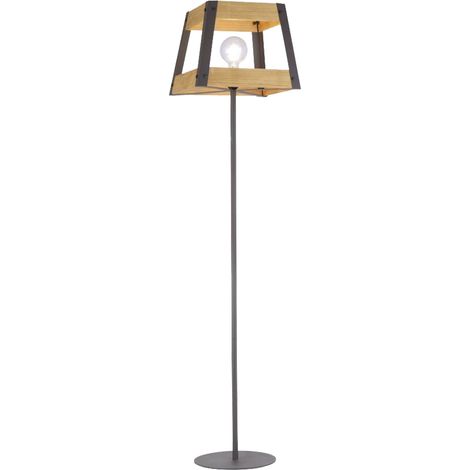 Faretto da soffitto lampada da terra in legno RETRO filamento soggiorno lampada laterale in ferro in un set di lampadine a LED