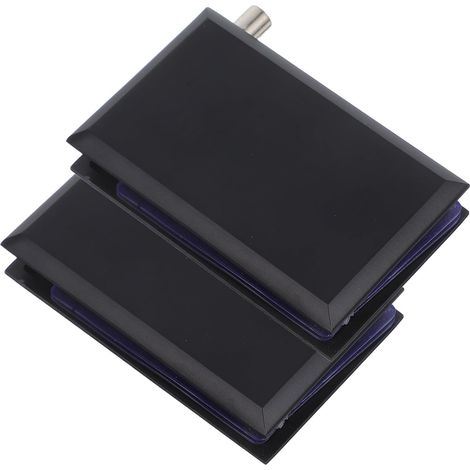 Charnières GARVALON noires sans cadre pour portes vitrées en (1/5)