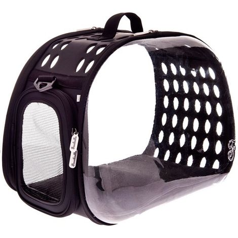 Trasportino riepiegabile e trasparente modello Hard Case per cani e gatti