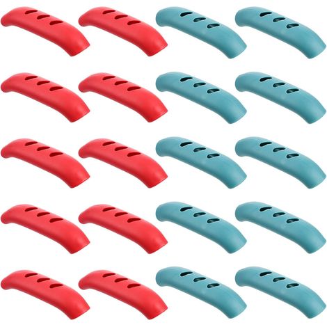 10 pairs of heat-resistant, non-slip, lightweight, flexible silicone handlebar grips