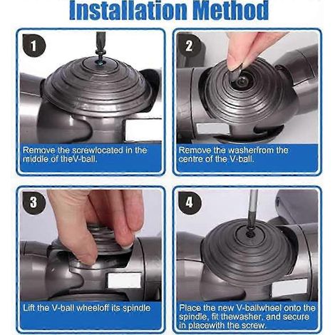 Kit adaptateur pour aspirateur compatible avec les modèles V10, V11 et V15 - Connecteur à entraînement direct 100 W avec accessoire pour roue à billes en V (1/3)