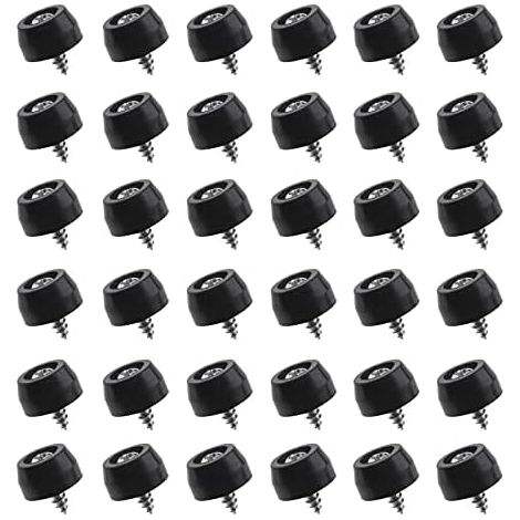 60 x kleine, runde Gummifüße mit Schrauben mit eingebauter Unterlegscheibe, Schneidebretter, Beinfüße für Möbel, Tisch, Verstärker, Schrank (1/5)