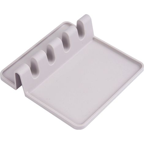 Spoon Rest - Silicone Drip Pad Spoon Rest - For Stove Top And Kitchen Counter - 13.5 X 13.5 Cm - 1 Piece (1/5)