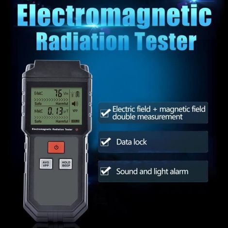 Testeur de rayonnement électromagnétique ET825, détecteur d'écran numérique à grand écran LCD (1/3)
