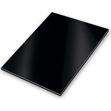Aluminium composite panel black 20 x 30 cm - az131 (1/2)