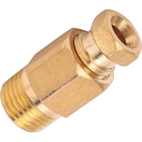 Raccord de tuyau d'huile en laiton, adaptateur droit pour conduit en nylon, cuivre ou aluminium PD418 (1/5)