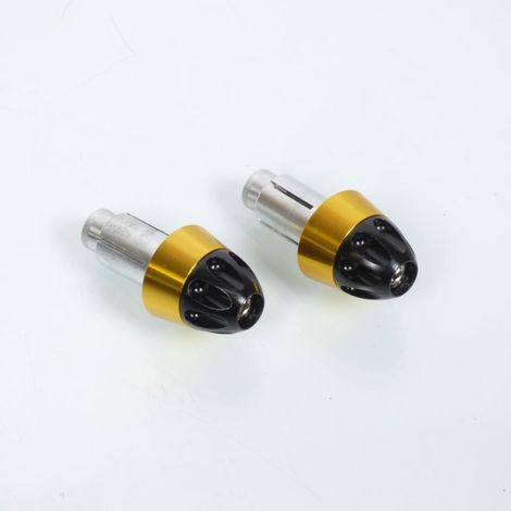 lenkerendstück mad für zwei rad mad schwarz und gold / 14mm oder