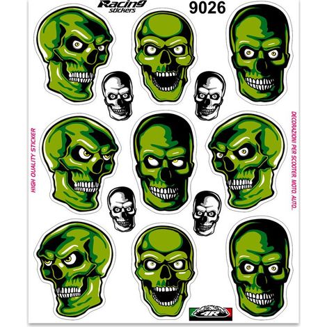 Adesivi Stickers Giganti Teschi 24 x 20 cm (1/4)