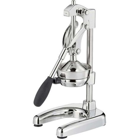 Spremiagrumi manuale in acciaio inox – 25% di succo in più, meno fatica, 22,5 x 19,5 x 43,5 cm, cromato