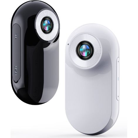 Mini Action Cam 1080p Tierkamera Outdoor Versteckte Kameras Body Cam und Zubehör, Weiß