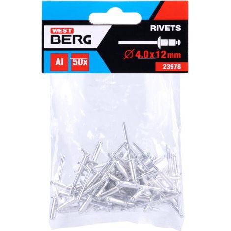 WESTBERG Blindnieten ALU 4,0 x 12 mm 50 Stück 23978.01