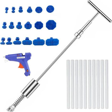 30PCS Kit Réparation de Bosses pour Voiture, Kit Debosselage Sans Peinture,Outil Réparation de Debosselage,Outils de Réparation Carrosserie,Kit Débosselage Ventouse,Kit Retrait Dent Enlèvement (1/5)
