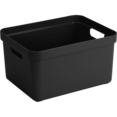 Boite de rangement Sigma home Box 32 L Noir (1/4)