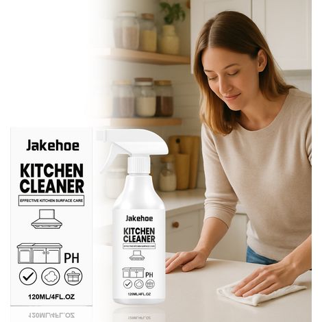 Küchenreiniger für Haushaltsgeräte, Fleckenentferner, Fettlöser-Spray – 120 ml -- BIEMMEDUE (1/5)