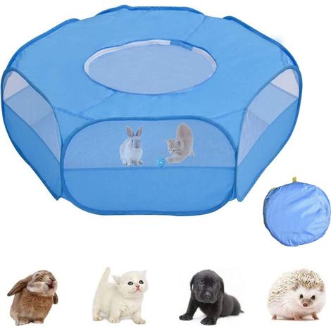 Clôture D'Exercice Pour Animaux - Clôture Portable Étanche Avec Couvercle Supérieur - Pour Chaton Lapin Cobaye Hamster Chinchilla - 100 x 52 x 38 cm - 1 Pièce (1/5)