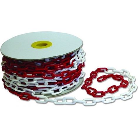 CAD-6X25 PL-B/R Cadena plastico blanco rojo 30m GAYNER 78-830 (1/3)