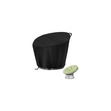 Housse imperméable et résistante aux intempéries pour fauteuil papasan, fauteuil suspendu ou fauteuil tressé – 119 × 89/46 cm (1/4)