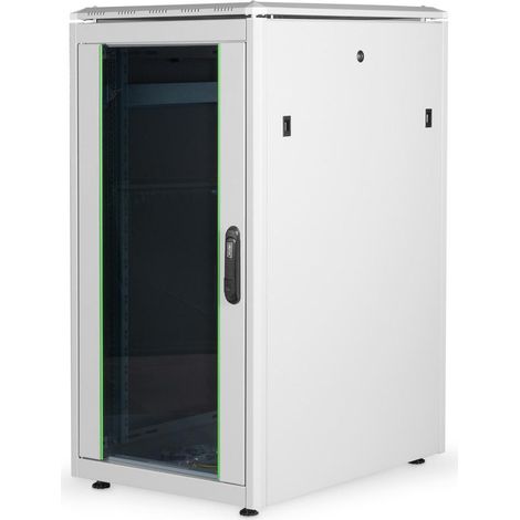 Digitus Armadio 22 Unita' Linea Professionale (A) 1200 X (L) 600 X (P) 800 Mm. Grigio Chiaro Ral7035 (1/5)