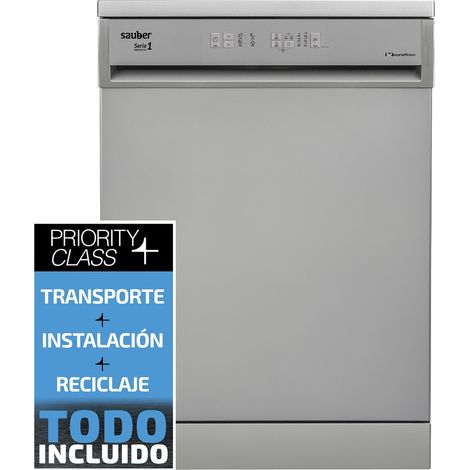 Sauber SERIE 1-DW6103X V - Lavavajillas 60 Cm E 12 Cubiertos Inox (1/5)