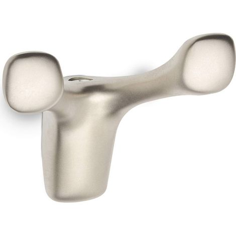 Porte-manteau mural LALCE II SO-TECH, inox ou métal, patère vestiaire entrée, L38×P79 mm, couloir (1/3)