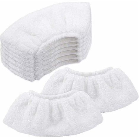 Microfiber pads for Kärcher, manual pad accessories for vapor cleaners SC1/SC2/SC3/SC4/SC5/SV7, pack of 8. (1/4)
