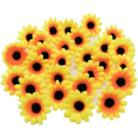 100 Marguerite Artificielle Fleurs Artificielles Extérieur Fleur 4,5 cm (1/5)